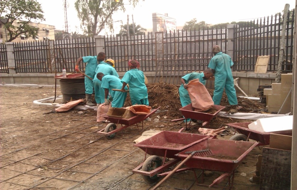 Opération de nettoyage urbain